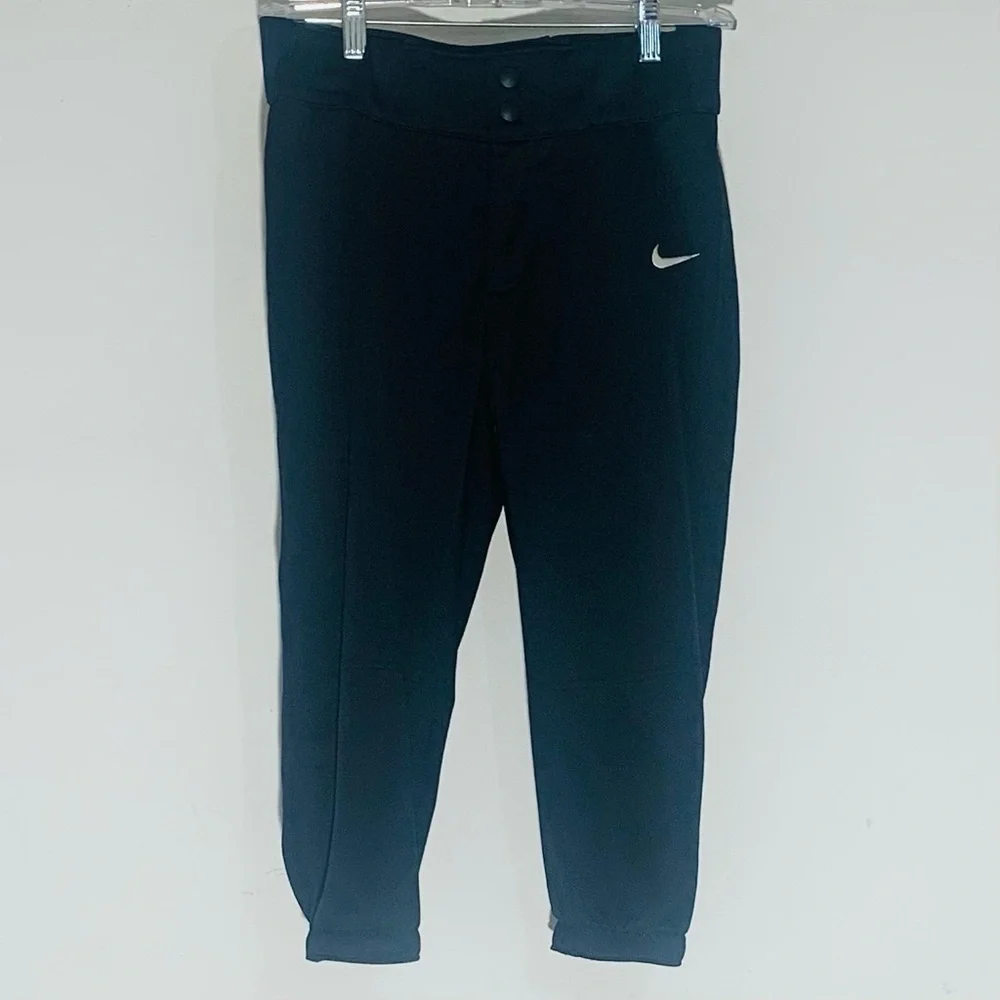 Nike Black Youth Girls or Boys Baseball Athletic Pants SZ S